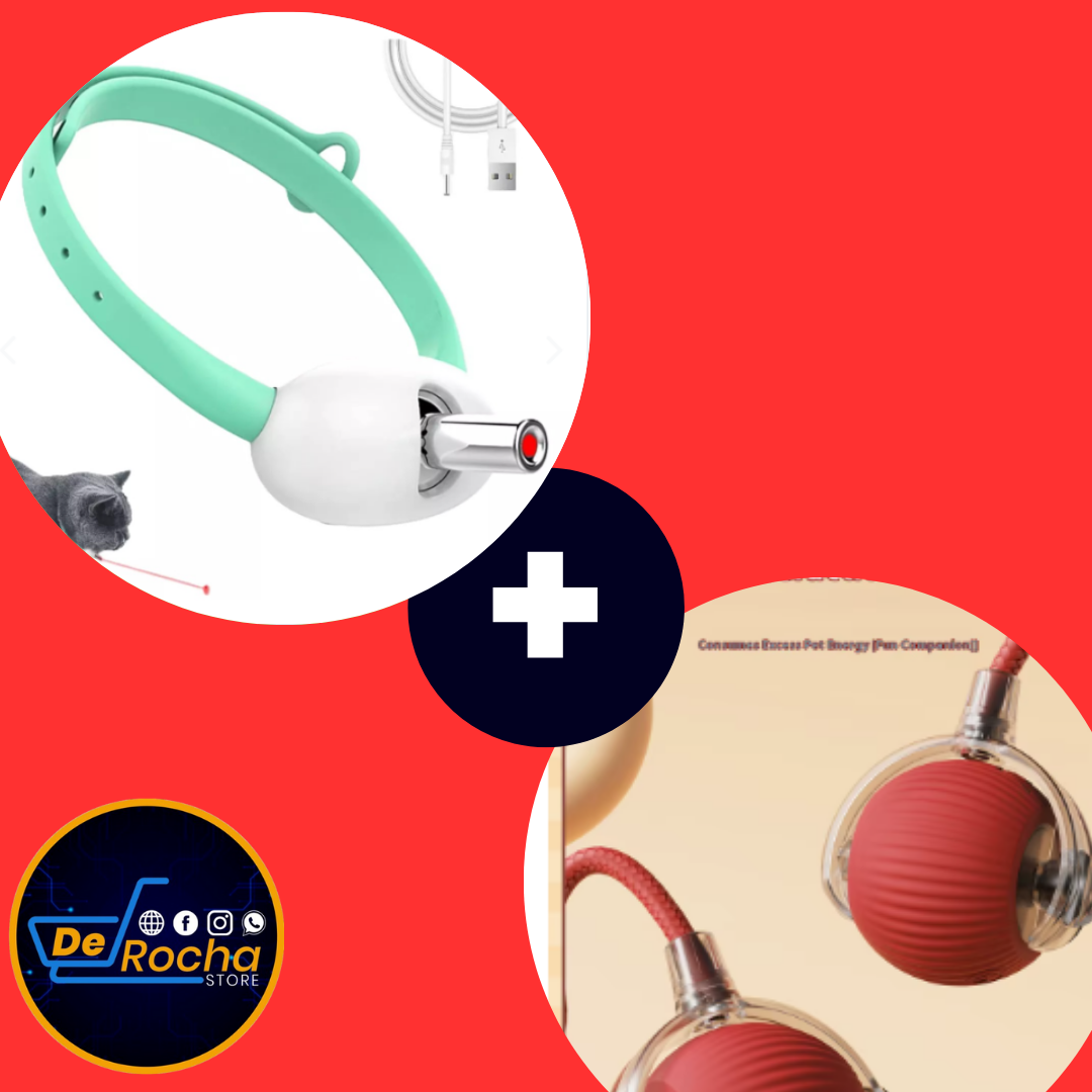 combo laser gato+bola interactiva